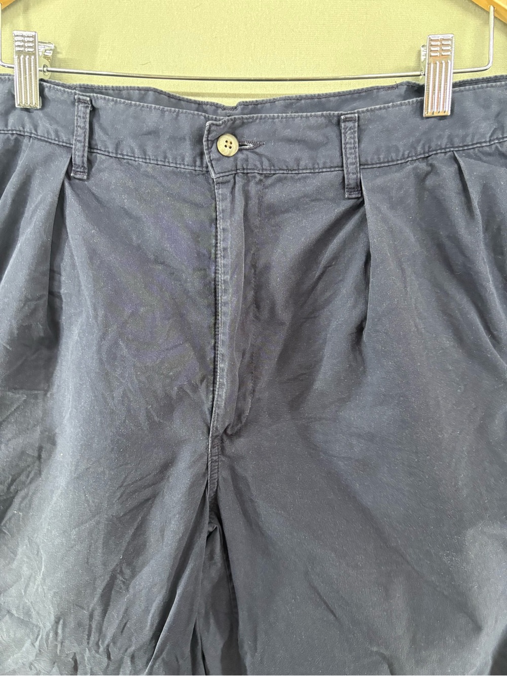 Vtg Polo Ralph Lauren Made USA ‘90 Chinos Navy Size 36/30 Retro Classic - Picture 2 of 10